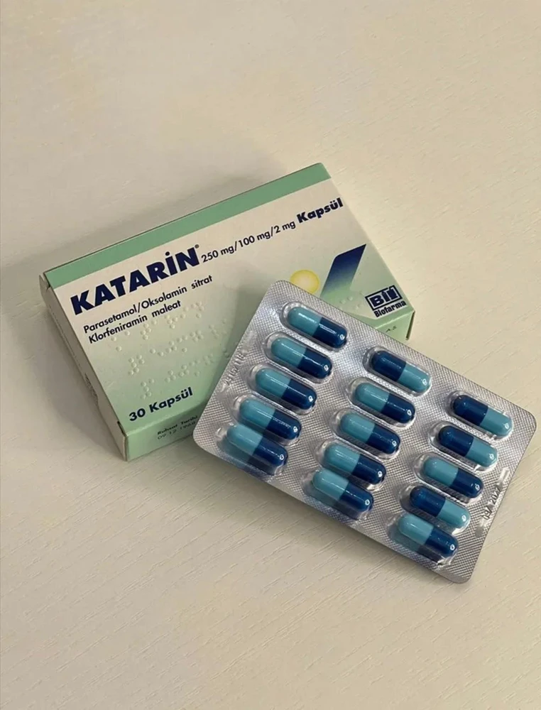 Katarin 250 mg/100 mg/2mg 30 capsules