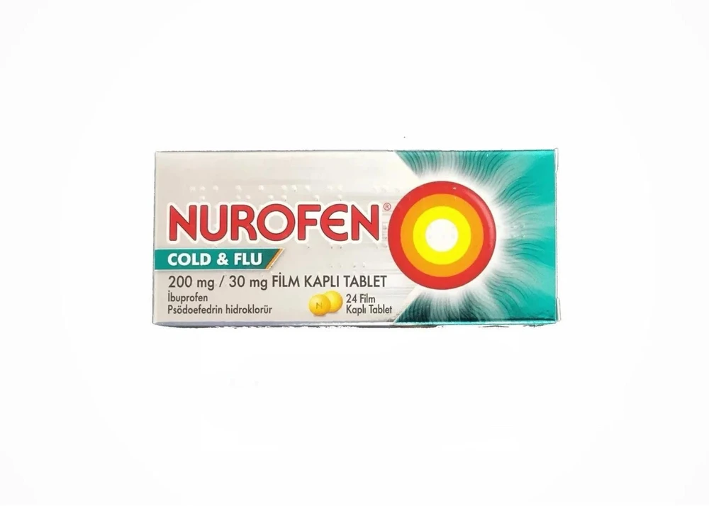 Nurofen (Нурофен), 200mg/ 30mg 24 капсулы