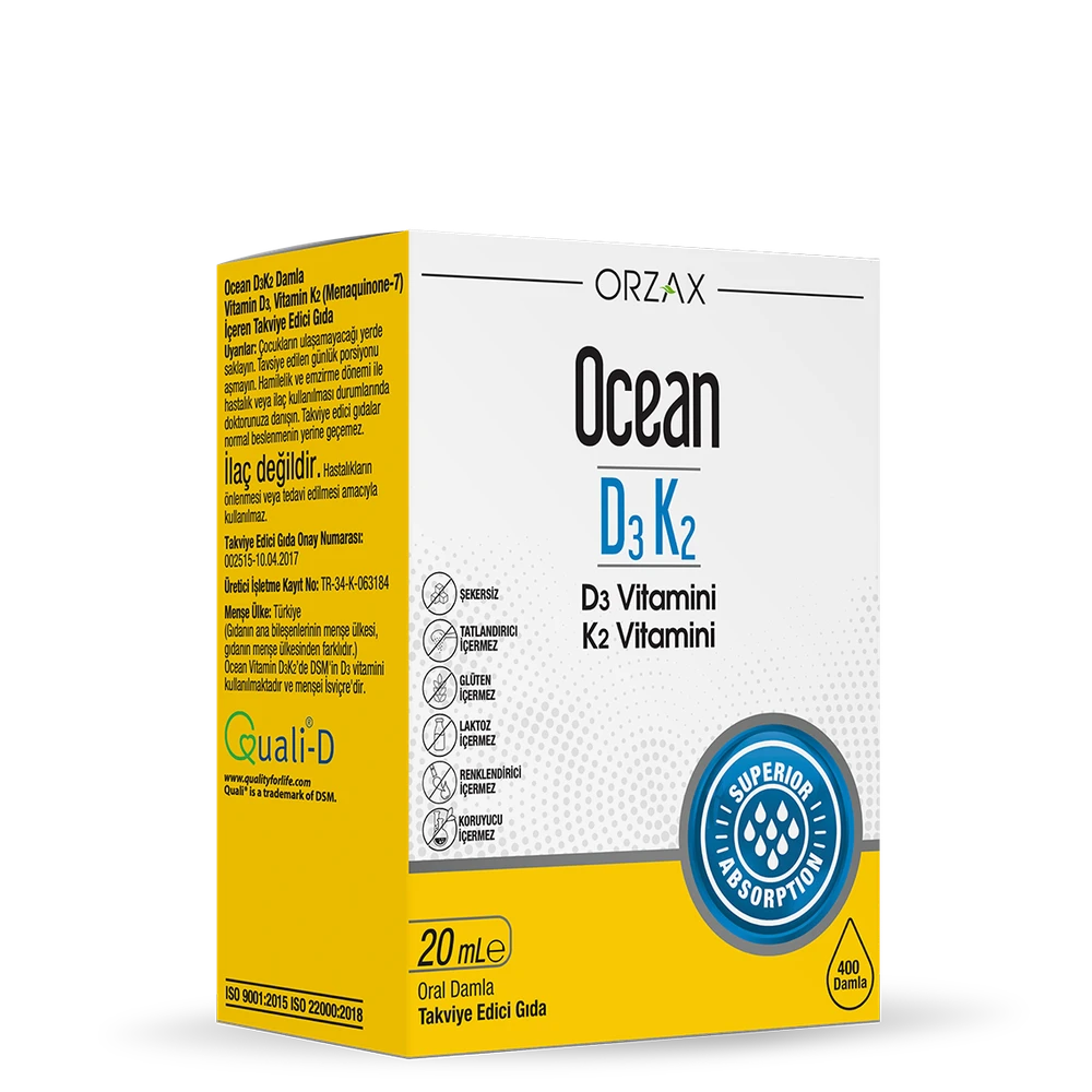 Ocean Vitamin D3K2 20ml Drops
